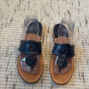 Stylish Black and Tan Kids Sandals